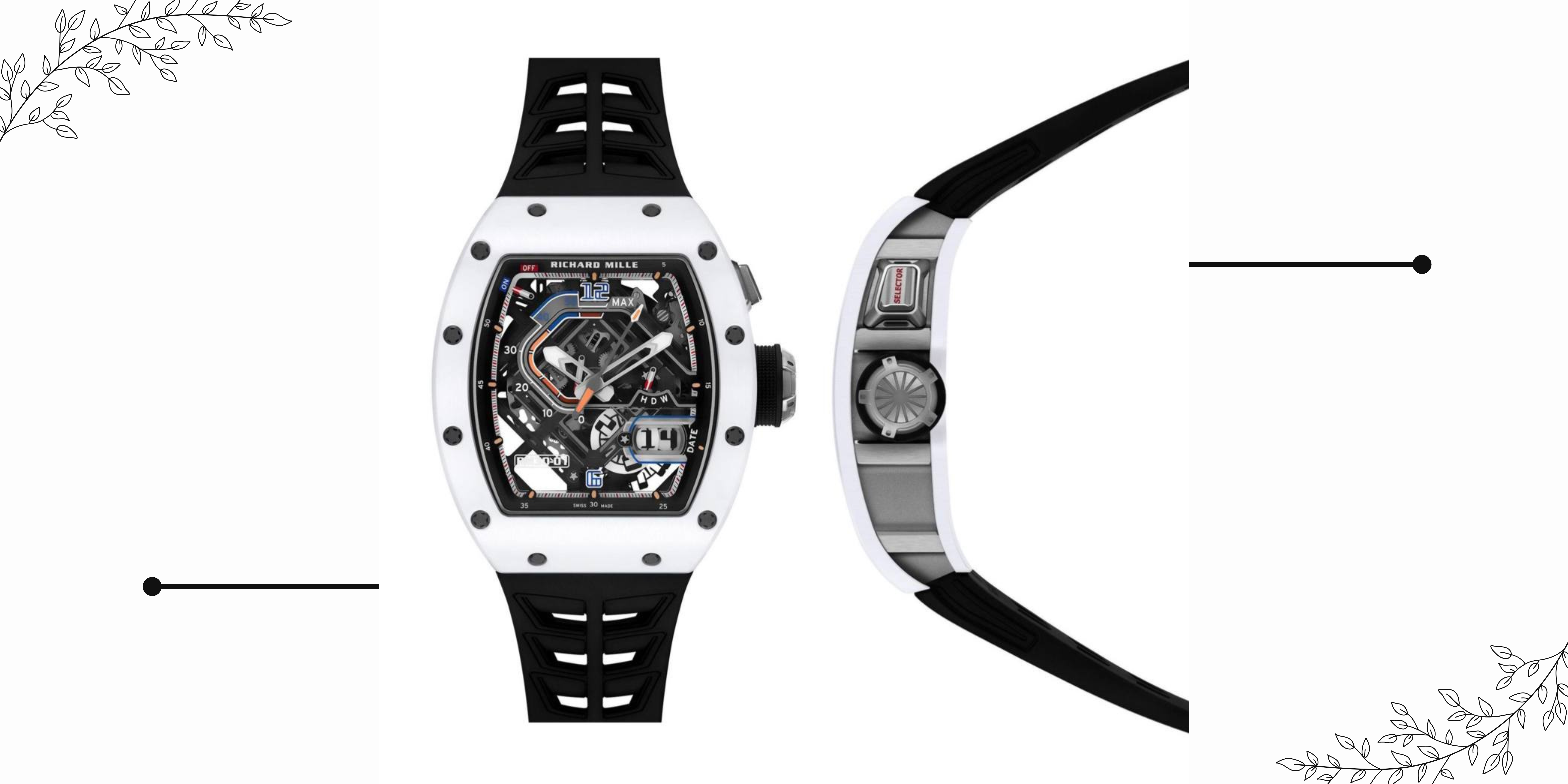 New watch from Richard Mille RM 30-01 ATZ White Ceramic