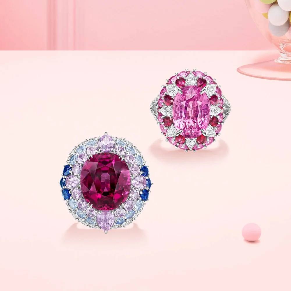 Harry Winston introduced a new series of unique cocktail rings