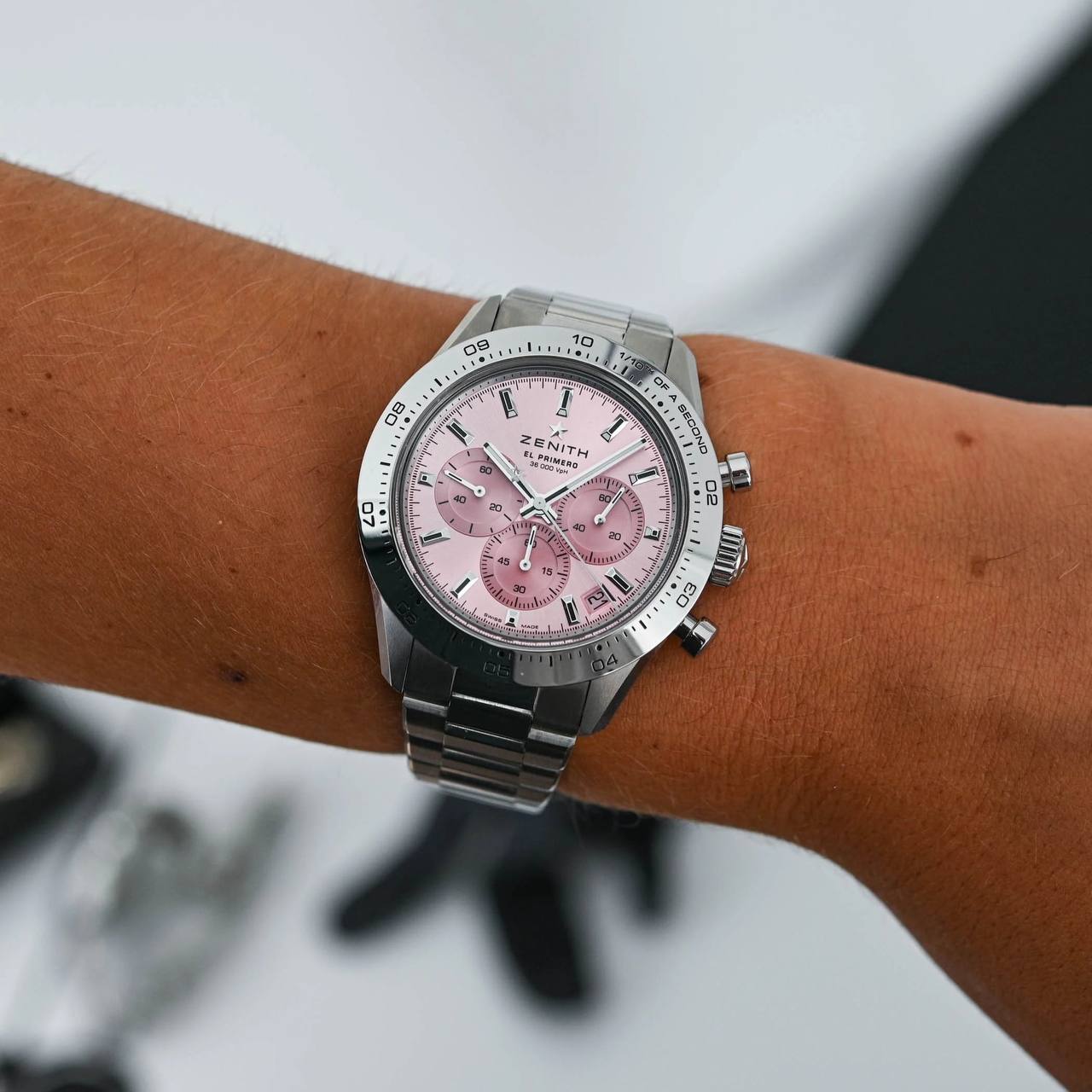 Zenith Chronomaster Sport Pink in support of the fight against breast cancer