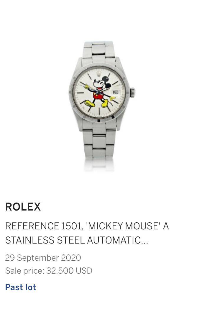 How did Mickey Mouse get on Rolex watches?