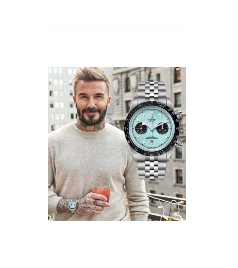 Tudor Black Bay Chrono Blue Unveiled by David Beckham | Chrono 10:10