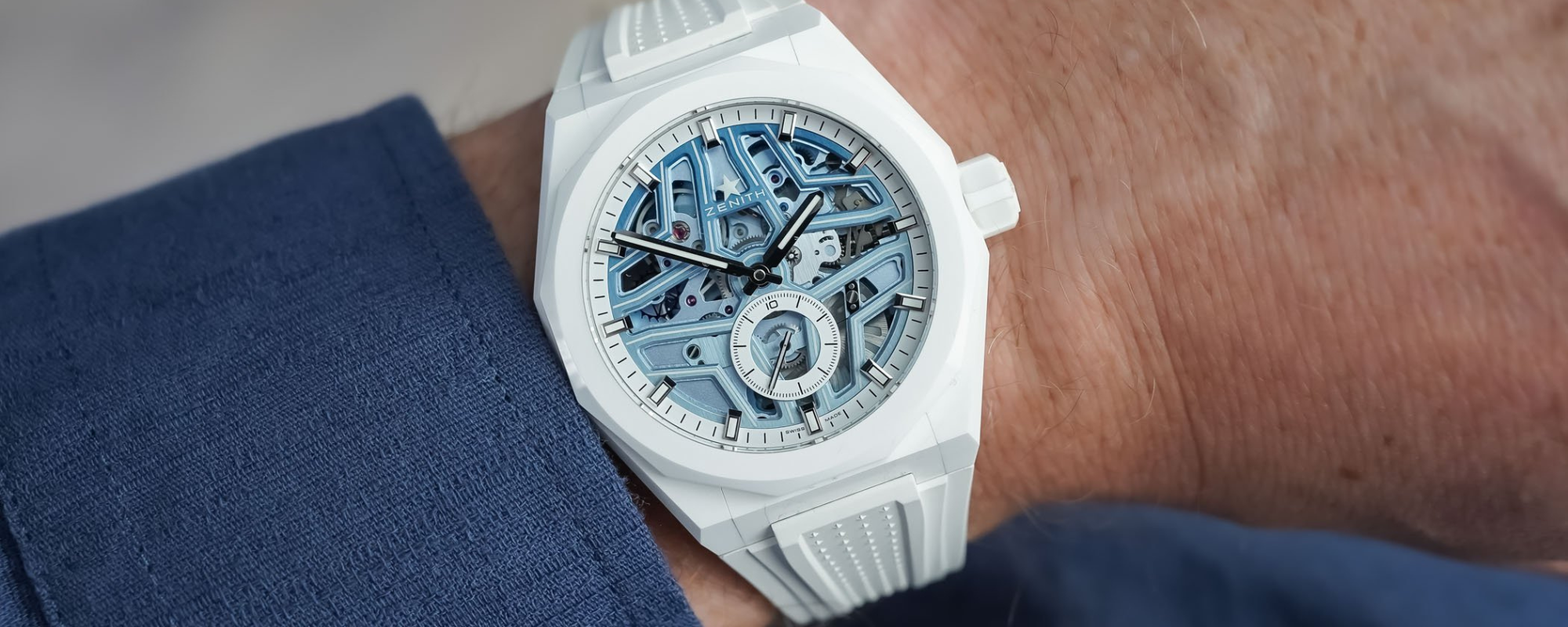 The Zenith x Time+Tide Defy Skyline Skeleton "White Surfer" Ceramic🏄‍♂️☀️