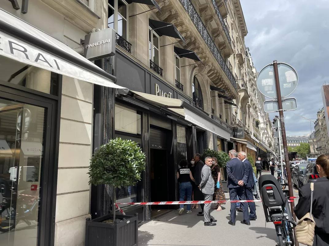 A Piaget jewelry store was robbed in Paris.