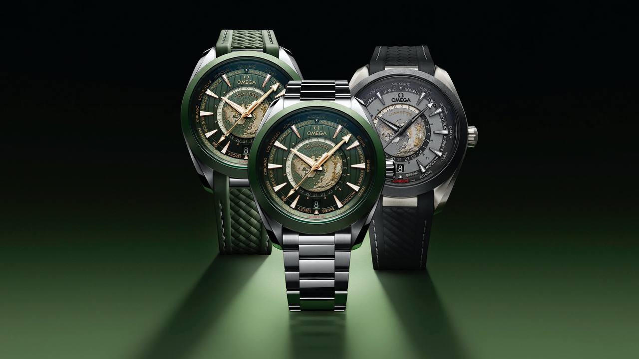 Omega has released three new Aqua Terra Worldtimer watches