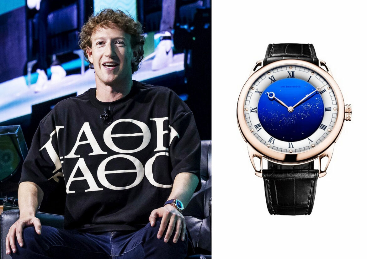 Марк Цукерберг в часах de Bethune