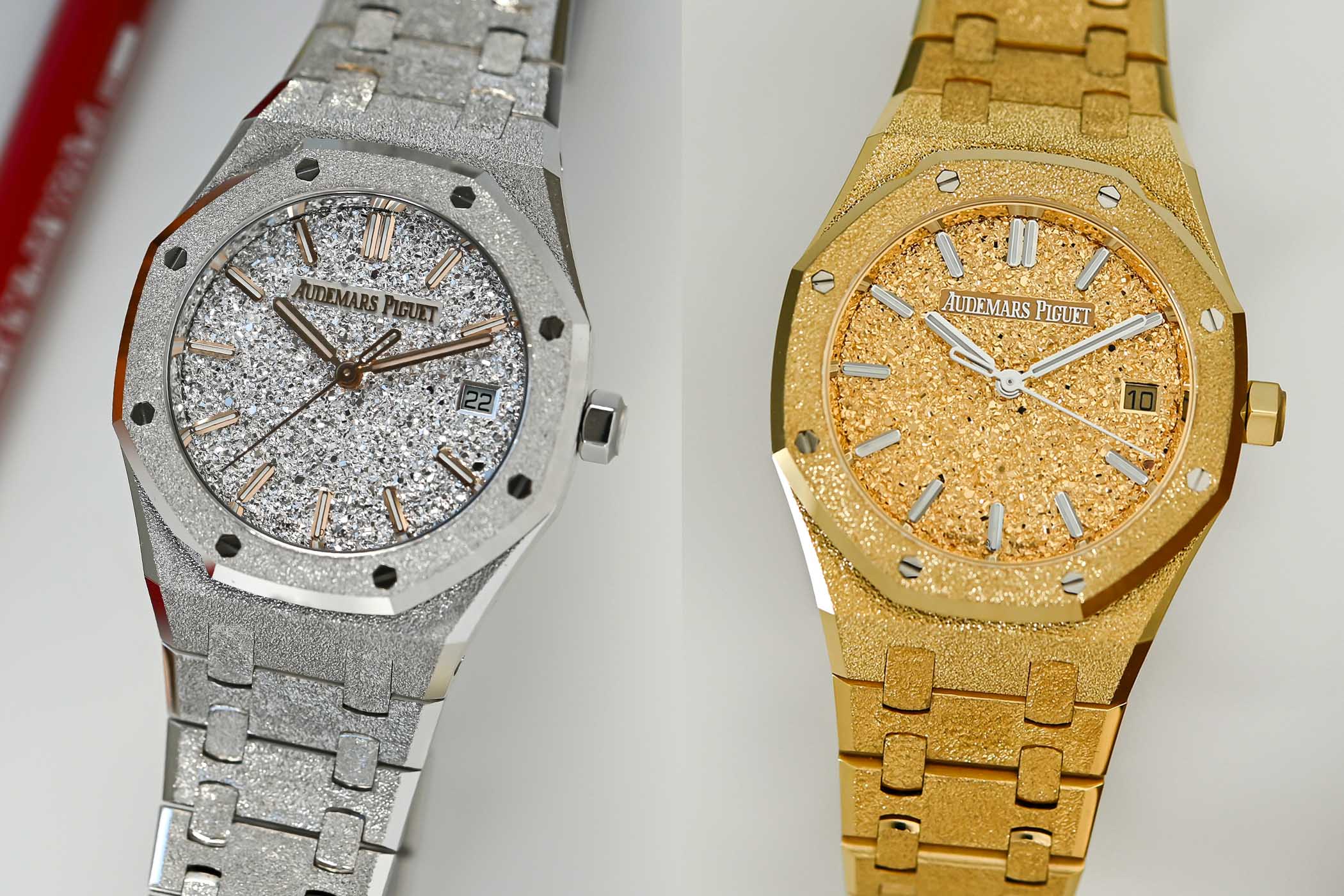 Audemars Piguet's Royal Oak Frosted Gold Watches 34mm