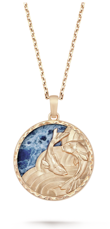Zodiaque long necklace Piscium (Pisces)