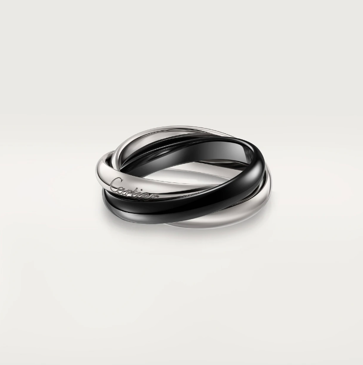 Ювелирное украшение Cartier - CLASSIC TRINITY RING IN CERAMIC - B4234152, фото 1