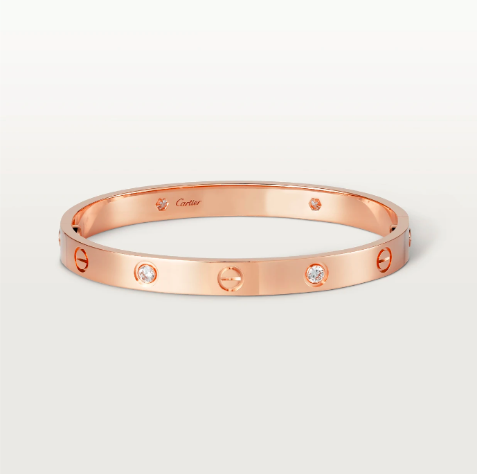 Ювелірна прикраса Cartier - LOVE BRACELET, CLASSIC MODEL, 4 DIAMONDS - B6069917, фото 1