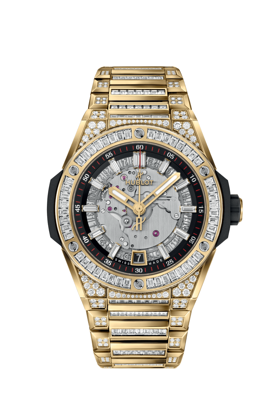 HUBLOT BIG BANG INTEGRATED TIME ONLY YELLOW GOLD JEWELLERY