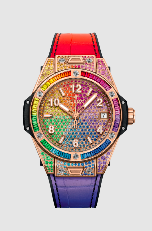 Часы Hublot - BIG BANG ONE CLICK RAINBOW KING GOLD - 465.OX.9900.LR.0999, фото 1