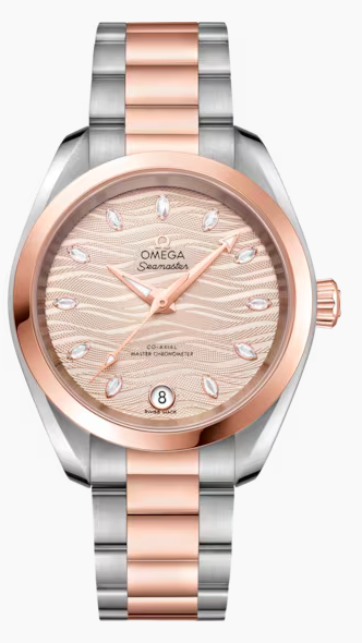 SEAMASTER AQUA TERRA 150 M 34 MM, STAHL ‑ SEDNA™‑GOLD MIT STAHL‑ UND SEDNA™‑GOLDBAND