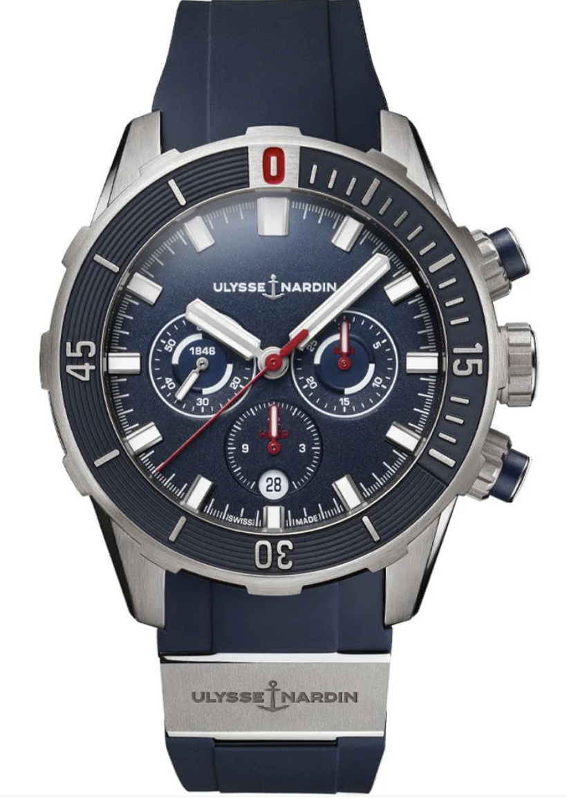 Swiss watches Ulysse Nardin - Ulysse-Nardin DIVER CHRONOGRAPH - 1503-170-3/93, photo 1