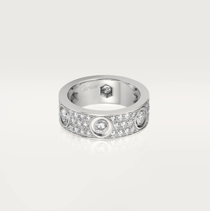 Ювелирное украшение Cartier - LOVE RING, DIAMOND-PAVED - N4210452, фото 1