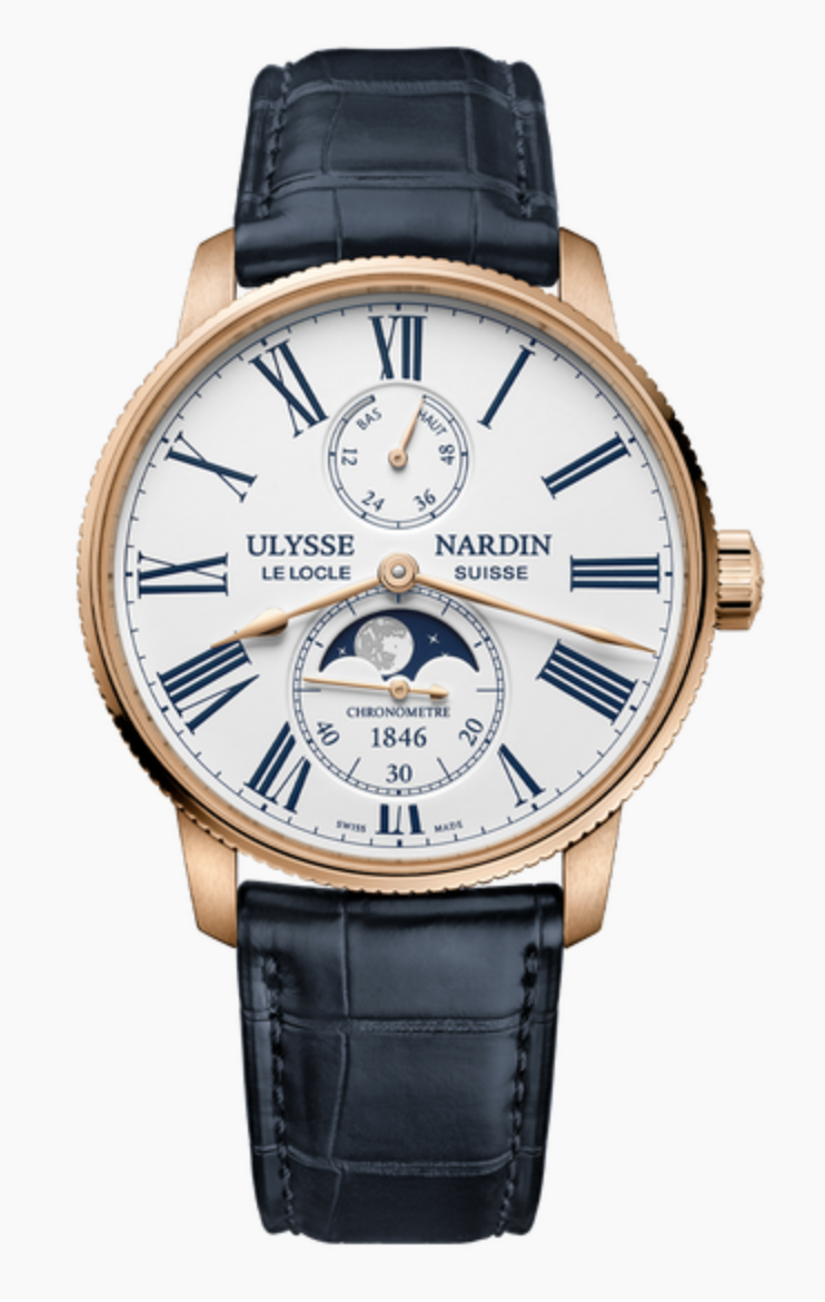 Часы Ulysse Nardin - Ulysse-Nardin MARINE TORPILLEUR MOONPHASE - 1192-310-0A/1A, фото 1