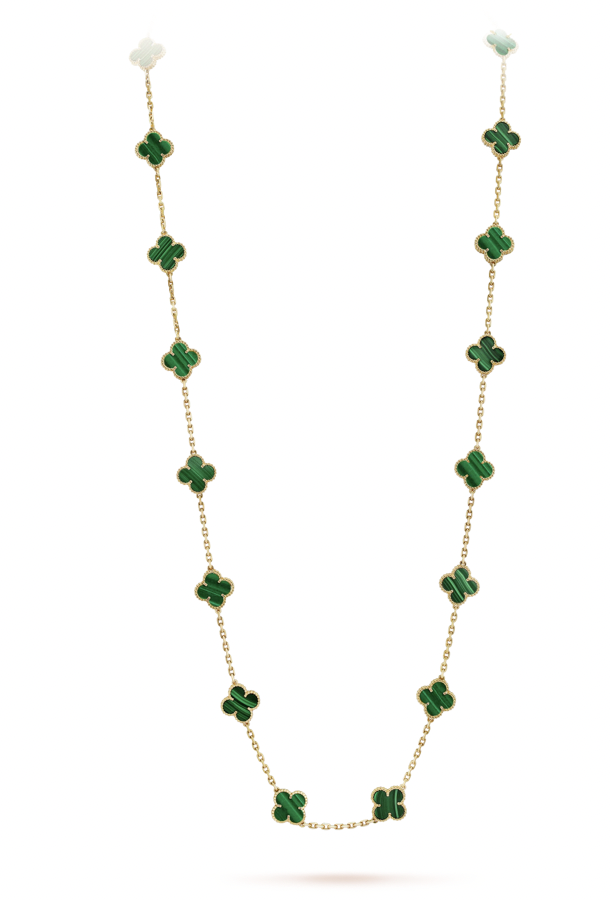 Vintage Alhambra long necklace, 20 motifs