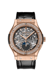 HUBLOT CLASSIC FUSION AEROFUSION MOONPHASE KING GOLD DIAMONDS HUBLOT CLASSIC FUSION AEROFUSION MOONPHASE KING GOLD DIAMONDS