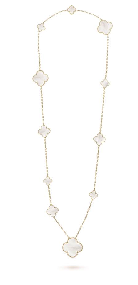 Magic Alhambra long necklace, 11 motifs