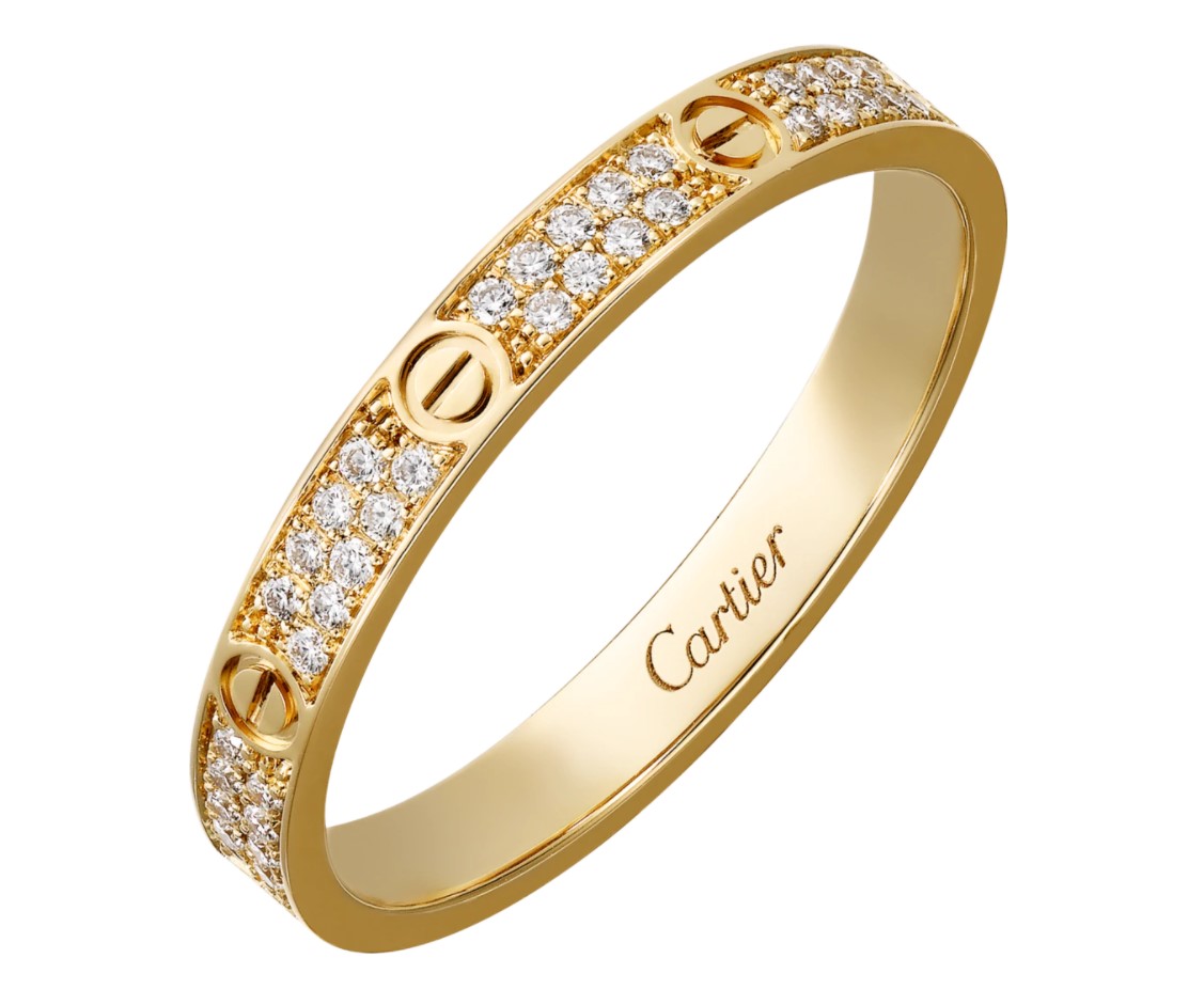 CARTIER LOVE RING, SMALL MODEL YELLOW GOLD
