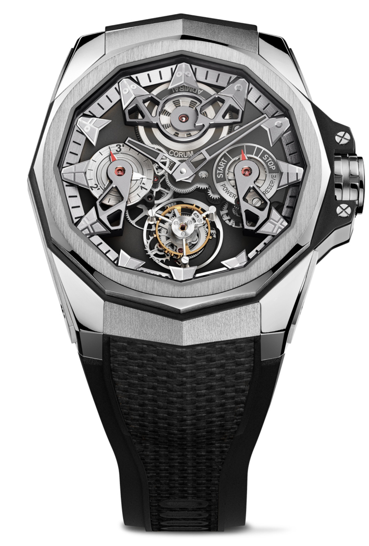 Часы Corum - ADMIRAL 45 TOURBILLON OPENWORKED - A298/03899, фото 1 Часы Corum - ADMIRAL 45 TOURBILLON OPENWORKED - A298/03899, фото 1