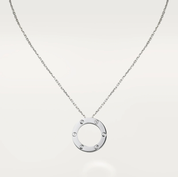 LOVE NECKLACE, 3 DIAMONDS