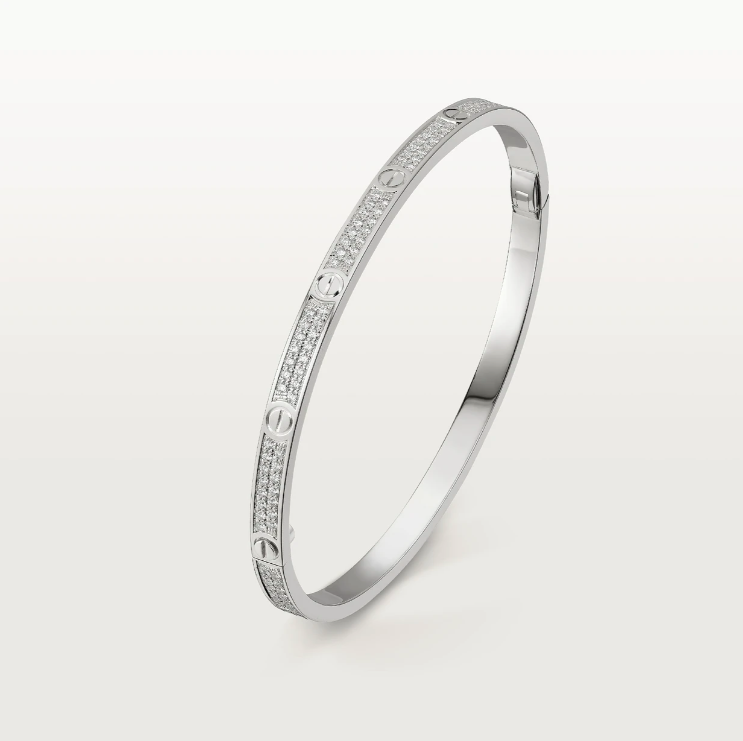 Jewelry Cartier - LOVE BRACELET, SMALL MODEL, PAVED - N6710817, photo 1