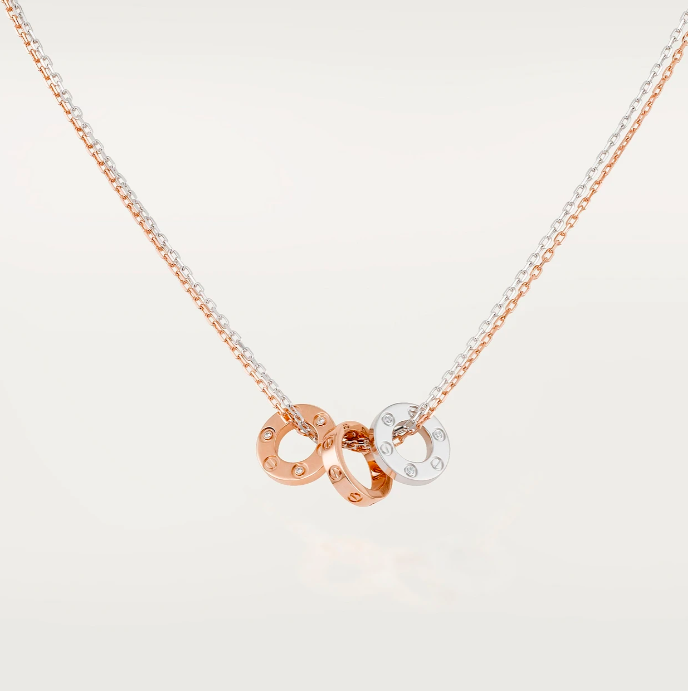 LOVE NECKLACE, 6 DIAMONDS