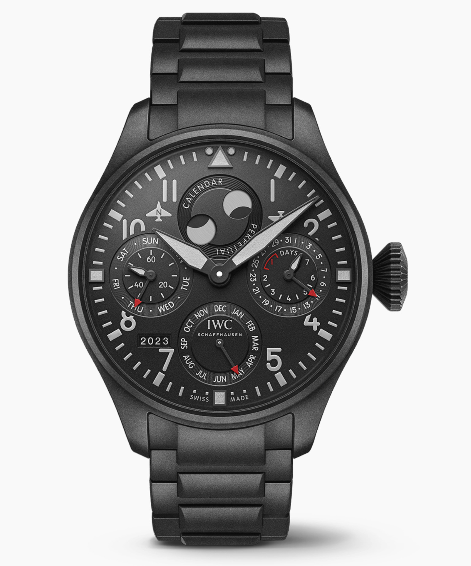 Swiss watches IWC - Big Pilot’s Watch Perpetual Calendar TOP GUN Ceratanium® - IW503604, photo 1