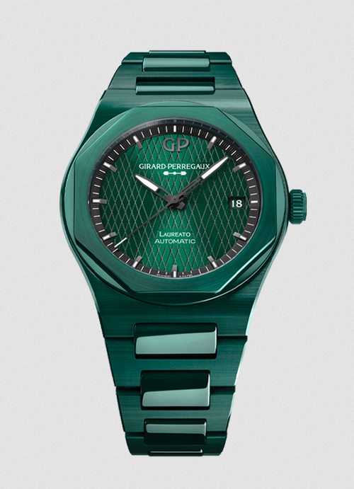 Girard Perregaux Laureato 38 mm Green Ceramic Aston Martin Edition