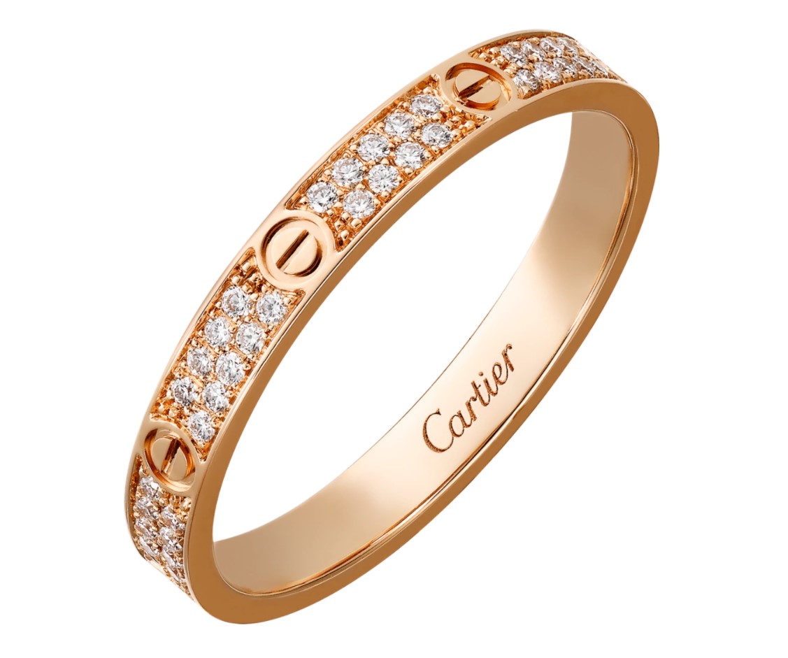 CARTIER LOVE RING, SMALL MODEL ROSE GOLD