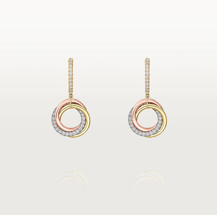 Ювелірна прикраса Cartier - TRINITY EARRINGS - B8301465, фото 1