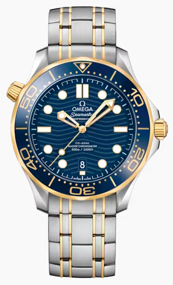 SEAMASTER DIVER 300M 42 MM, STAHL ‑ GELBGOLD MIT STAHL‑ UND GELBGOLDBAND