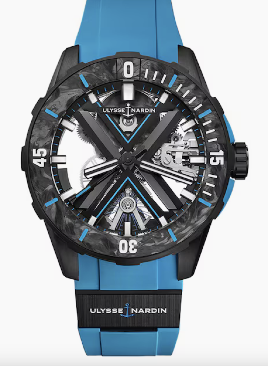 Swiss watches Ulysse Nardin - Ulysse-Nardin DIVER X SKELETON AZURE - 3723-170-2B/3A, photo 1