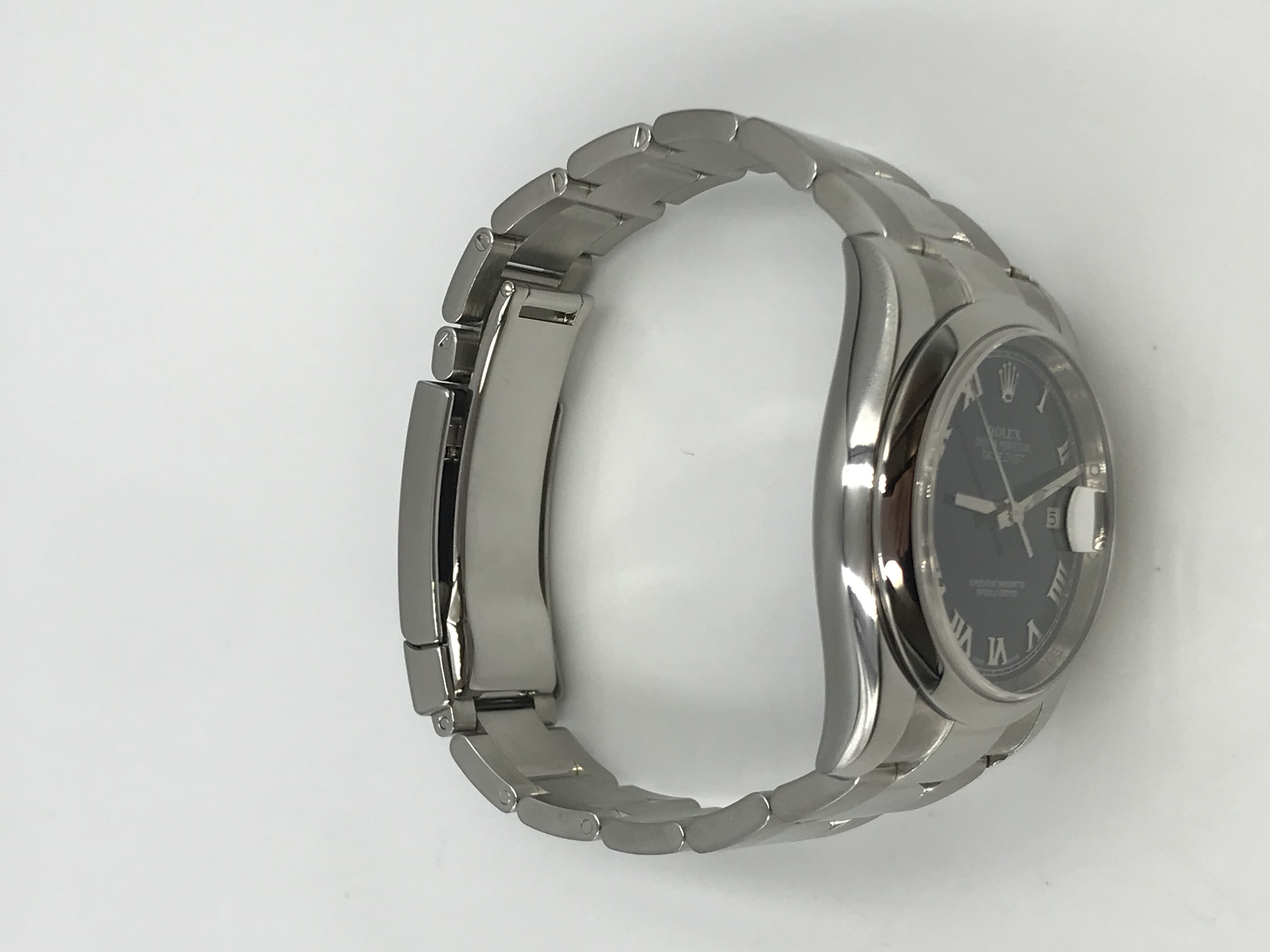 Rolex  DateJust 36 mm  Blue Roman Numeral Watch 