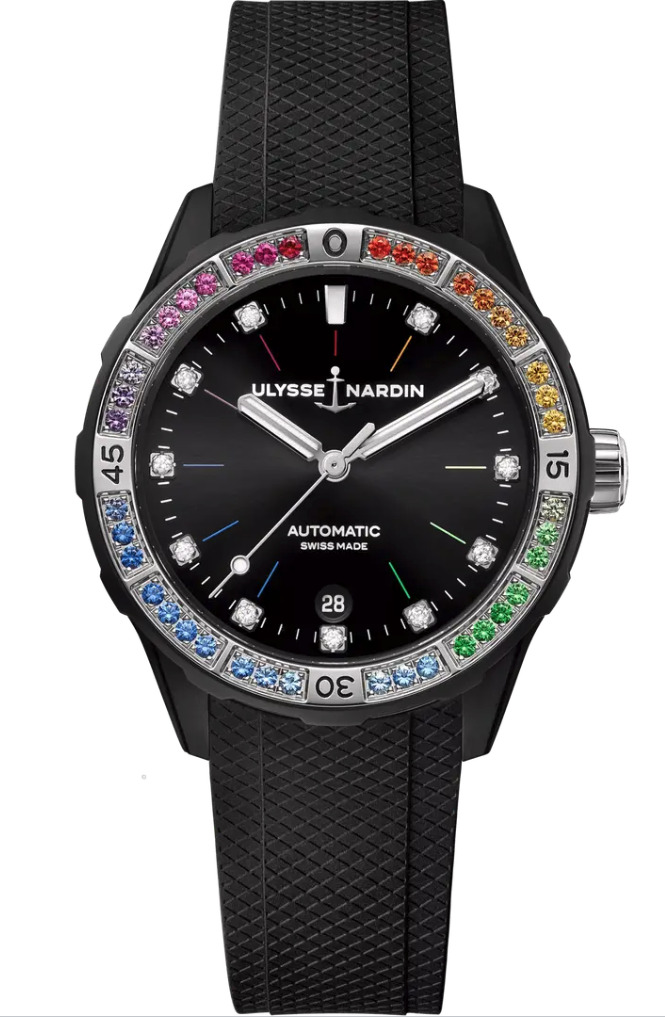 Часы Ulysse Nardin - DIVER RAINBOW 39MM - 8163-182B1LE-2A-RAIN/3A, фото 1 Часы Ulysse Nardin - DIVER RAINBOW 39MM - 8163-182B1LE-2A-RAIN/3A, фото 1