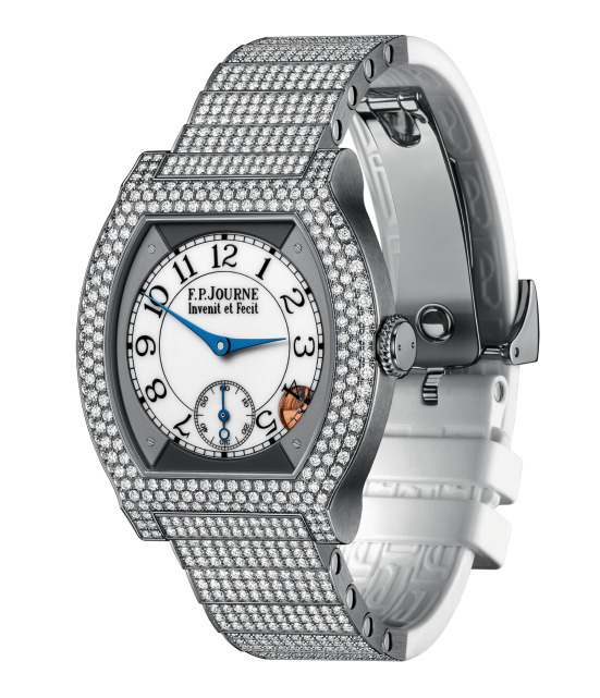 Swiss watches F.P.Journe - ÉLÉGANTE 40 MM TITANIUM WITH 12 ROWS OF DIAMONDS AND SET BRACELET - ELT, photo 1 Swiss watches F.P.Journe - ÉLÉGANTE 40 MM TITANIUM WITH 12 ROWS OF DIAMONDS AND SET BRACELET - ELT, photo 1