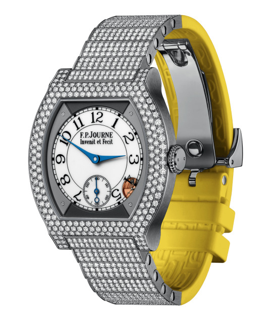 Swiss watches F.P.Journe - ÉLÉGANTE 40 MM TITANIUM WITH 12 ROWS OF DIAMONDS AND SET BRACELET - ELT, photo 1 Swiss watches F.P.Journe - ÉLÉGANTE 40 MM TITANIUM WITH 12 ROWS OF DIAMONDS AND SET BRACELET - ELT, photo 1