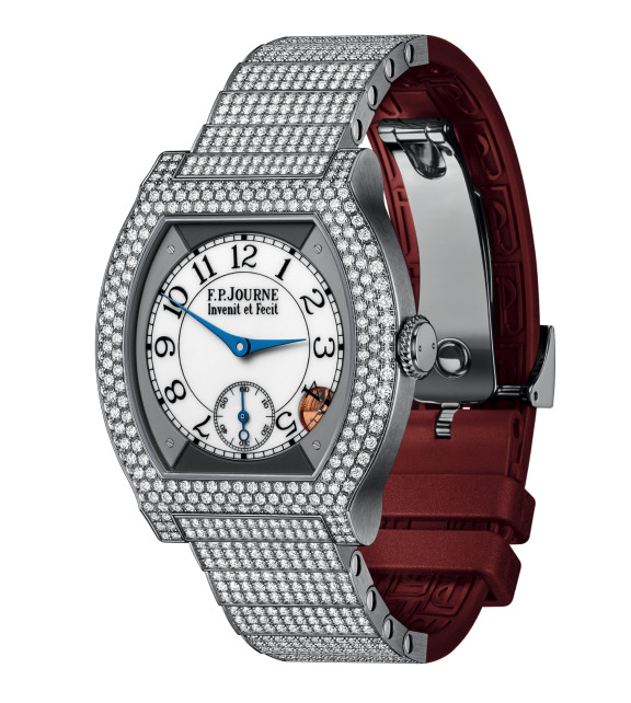 Swiss watches F.P.Journe - ÉLÉGANTE 40 MM TITANIUM WITH 12 ROWS OF DIAMONDS AND SET BRACELET - ELT, photo 1 Swiss watches F.P.Journe - ÉLÉGANTE 40 MM TITANIUM WITH 12 ROWS OF DIAMONDS AND SET BRACELET - ELT, photo 1
