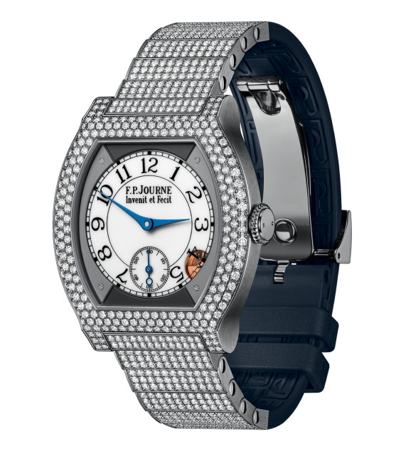 Swiss watches F.P.Journe - ÉLÉGANTE 40 MM TITANIUM WITH 12 ROWS OF DIAMONDS AND SET BRACELET - ELT, photo 1 Swiss watches F.P.Journe - ÉLÉGANTE 40 MM TITANIUM WITH 12 ROWS OF DIAMONDS AND SET BRACELET - ELT, photo 1
