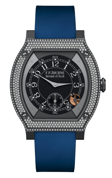 Swiss watches F.P.Journe  - ÉLÉGANTE 48 MM TITALYT® SET WITH DIAMONDS - ELHT, photo 1