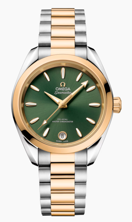 SEAMASTER AQUA TERRA SHADES 34 MM, STAHL ‑ MOONSHINE™‑GOLD MIT STAHL ‑ MOONSHINE™‑GOLD 220.20.34.20.10.002