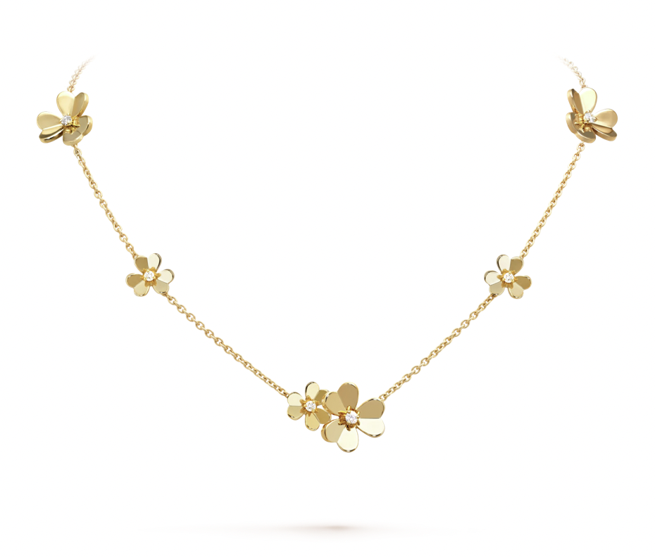 Frivole necklace, 9 flowers