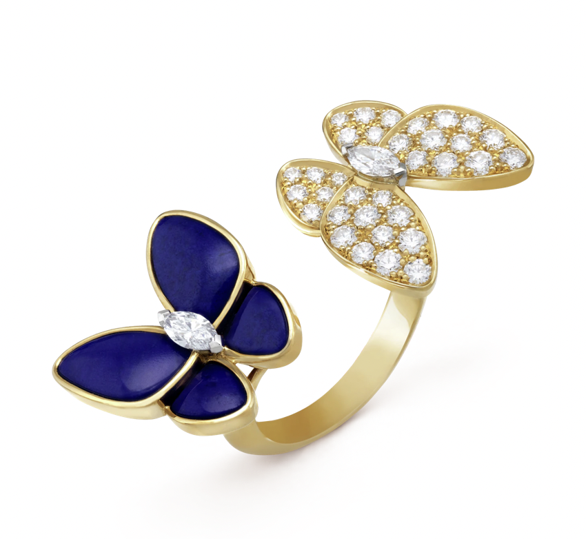 Two Butterfly Between the Finger ring