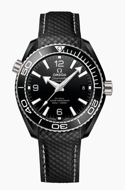 Годинник Omega - SEAMASTER PLANET OCEAN 600M 39,5 MM, SCHWARZE KERAMIK MIT KAUTSCHUKBAND - 215.92.40.20.01.001, фото 1