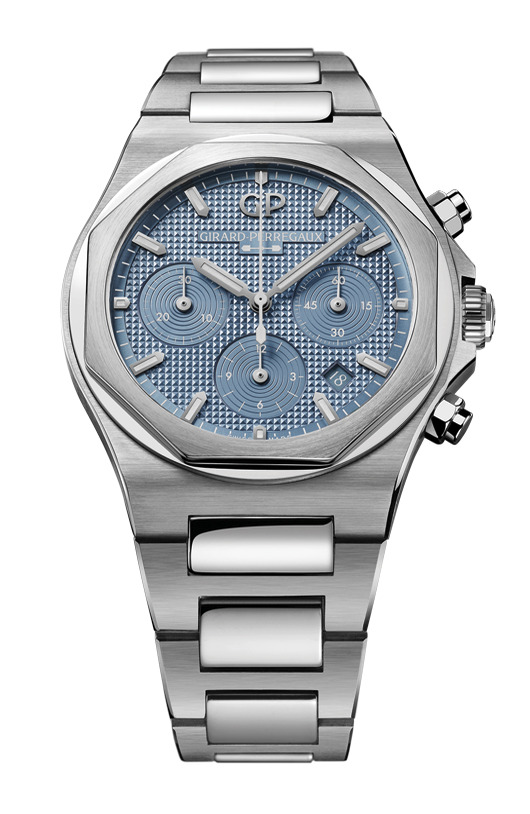 Swiss watches Girard Perregaux - LAUREATO CHRONOGRAPH ICE BLUE - 81020-11-3370-1GM, photo 1 Swiss watches Girard Perregaux - LAUREATO CHRONOGRAPH ICE BLUE - 81020-11-3370-1GM, photo 1