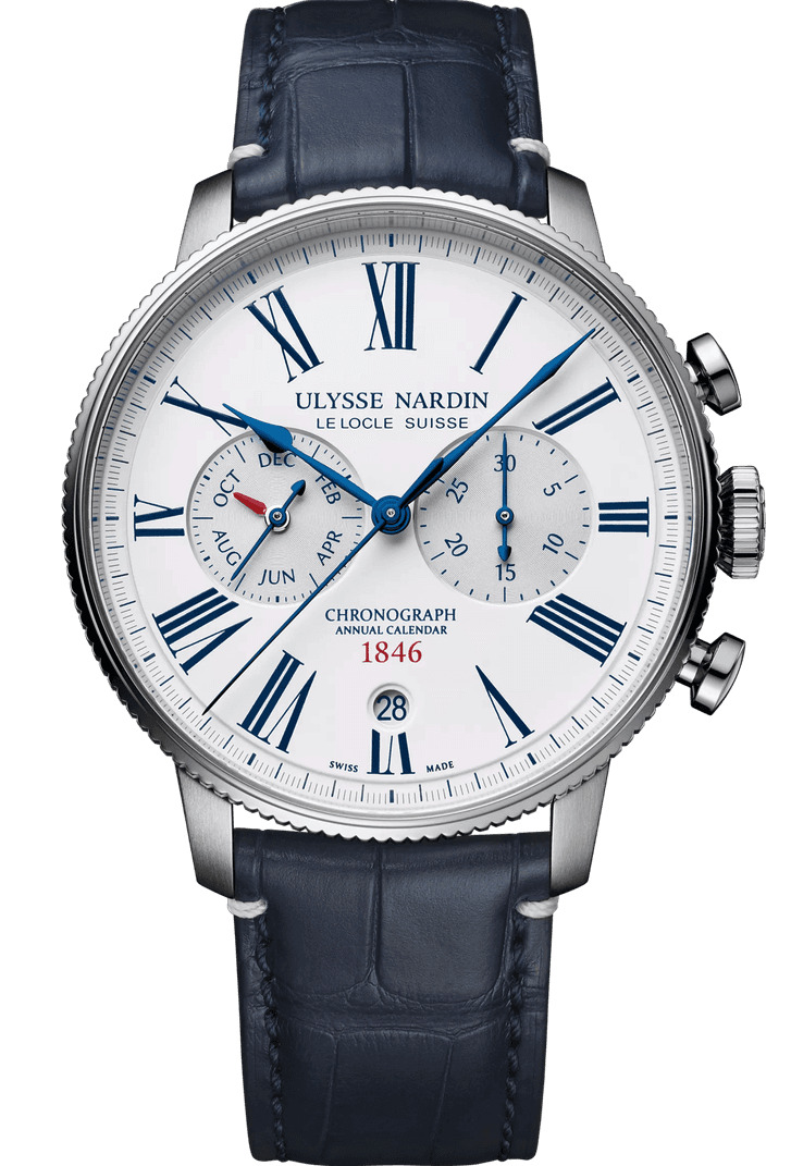 Swiss watches Ulysse Nardin - MARINE TORPILLEUR ANNUAL CHRONOGRAPH - 1533-320LE-0A-175/1B, photo 1 Swiss watches Ulysse Nardin - MARINE TORPILLEUR ANNUAL CHRONOGRAPH - 1533-320LE-0A-175/1B, photo 1