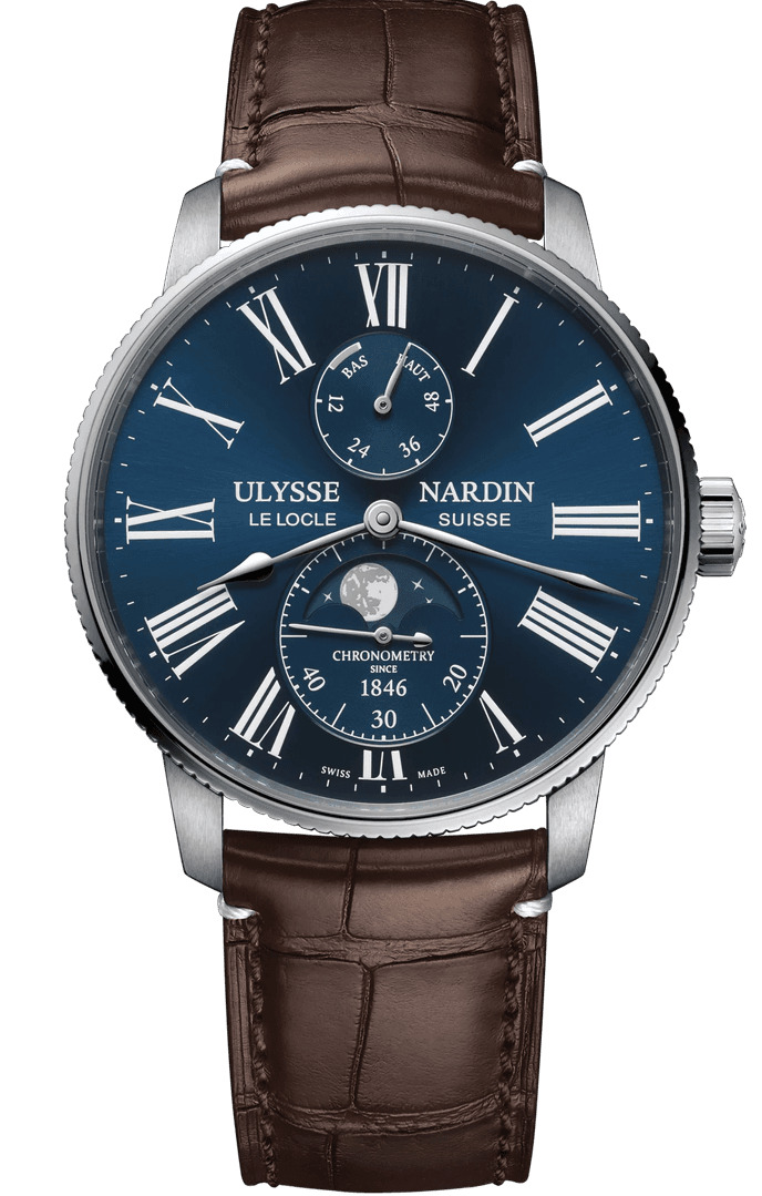 Часы Ulysse Nardin - MARINE TORPILLEUR MOONPHASE - 1193-310LE-3A-175/1B, фото 1