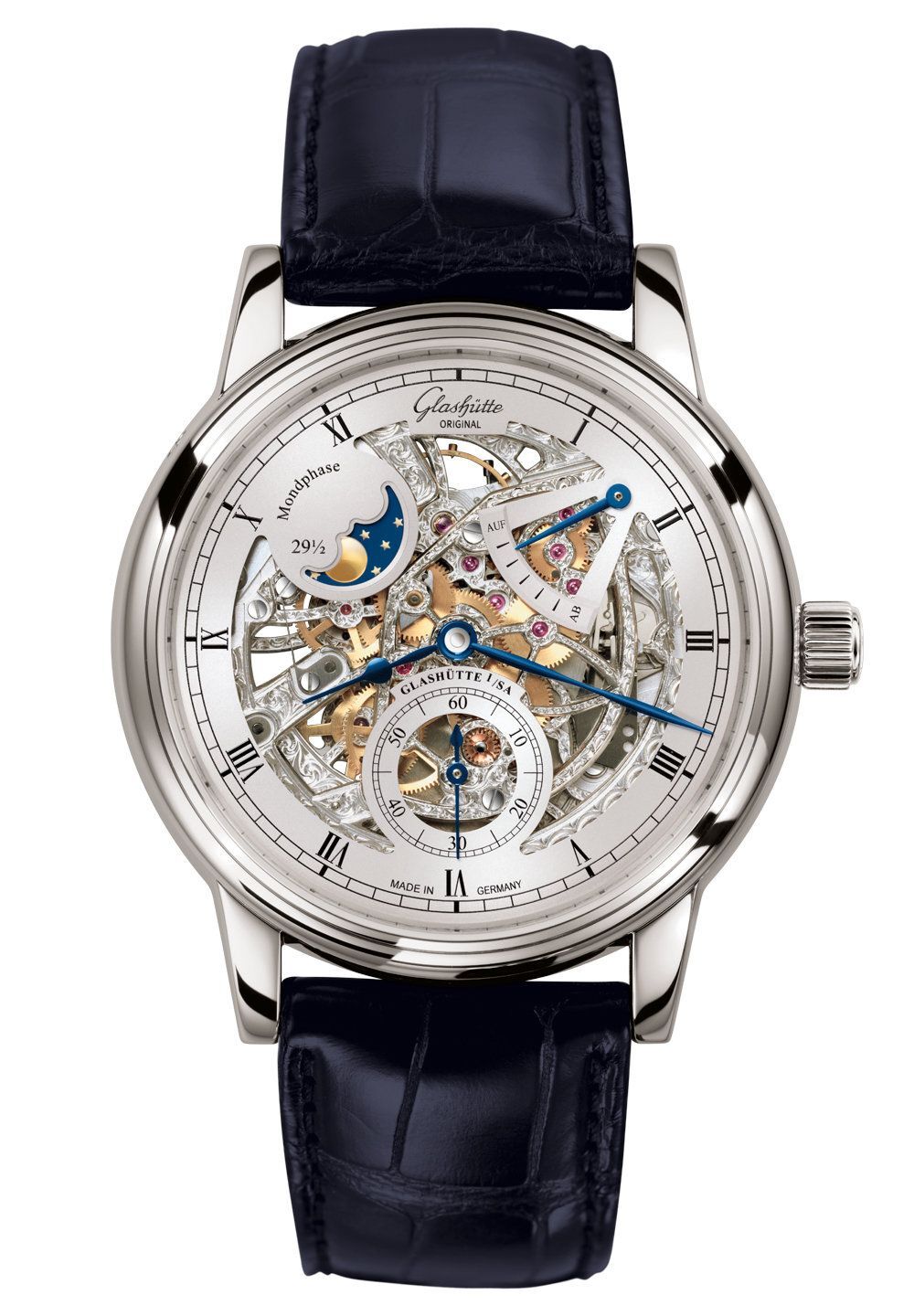 Часы Glashütte Original - Senator Moon Phase Skeletonised Edition - 1-49-13-15-04-30, фото 1