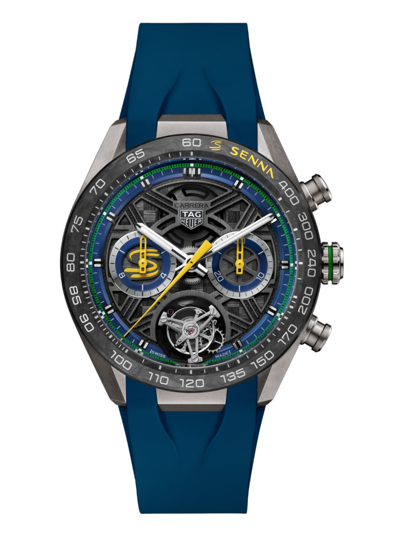 Swiss watches Tag Heuer - CARRERA CHRONOGRAPH TOURBILLON EXTREME SPORT X SENNA - CBU5081.FT6274, photo 1 Swiss watches Tag Heuer - CARRERA CHRONOGRAPH TOURBILLON EXTREME SPORT X SENNA - CBU5081.FT6274, photo 1